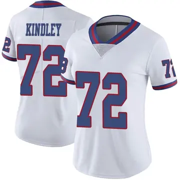 Nike Solomon Kindley Women's Limited New York Giants White Color Rush Jersey
