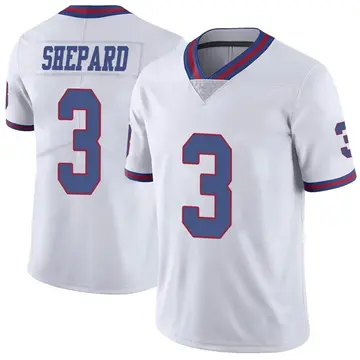 Nike Sterling Shepard Men's Limited New York Giants White Color Rush Jersey
