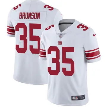 Nike TJ Brunson Men's Limited New York Giants White Vapor Untouchable Jersey