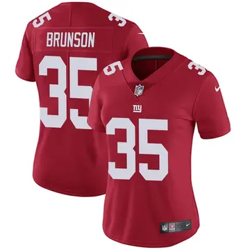 Nike TJ Brunson Women's Limited New York Giants Red Alternate Vapor Untouchable Jersey