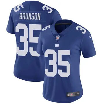Nike TJ Brunson Women's Limited New York Giants Royal Team Color Vapor Untouchable Jersey