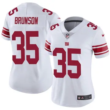 Nike TJ Brunson Women's Limited New York Giants White Vapor Untouchable Jersey
