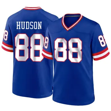 Nike Tanner Hudson Youth Game New York Giants Royal Classic Jersey