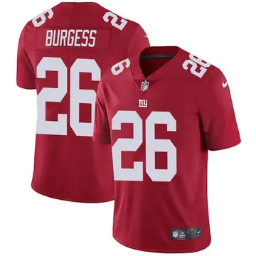 Nike Terrell Burgess Youth Limited New York Giants Red Alternate Vapor Untouchable Jersey