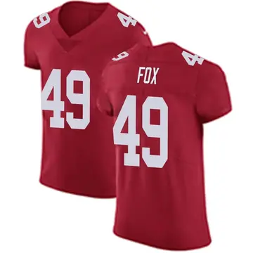 Nike Tomon Fox Men's Elite New York Giants Red Alternate Vapor Untouchable Jersey