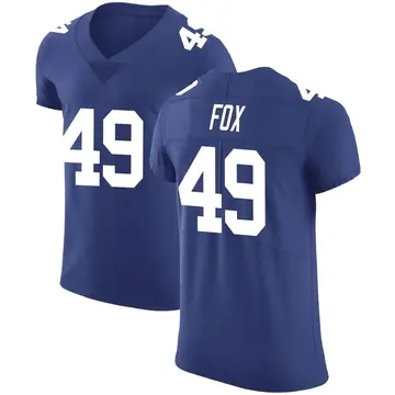 Nike Tomon Fox Men's Elite New York Giants Royal Team Color Vapor Untouchable Jersey