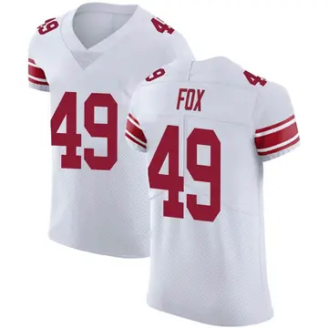 Nike Tomon Fox Men's Elite New York Giants White Vapor Untouchable Jersey