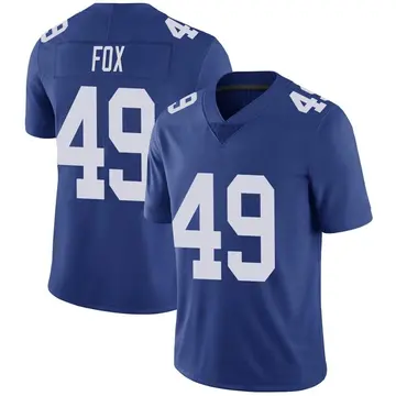 Nike Tomon Fox Men's Limited New York Giants Royal Team Color Vapor Untouchable Jersey