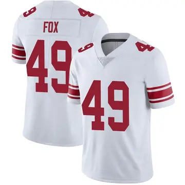 Nike Tomon Fox Men's Limited New York Giants White Vapor Untouchable Jersey