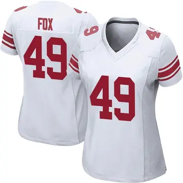Nike Tomon Fox Women's Game New York Giants White Jersey