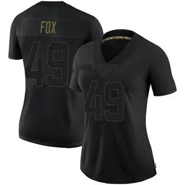 Nike Tomon Fox Women's Limited New York Giants Black 2020 Salute To Service Jersey