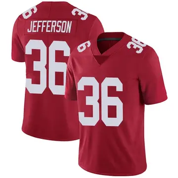 Nike Tony Jefferson Men's Limited New York Giants Red Alternate Vapor Untouchable Jersey