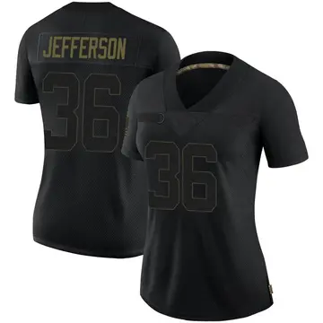 Nike Tony Jefferson Women's Limited New York Giants Black 2020 Salute To Service Jersey