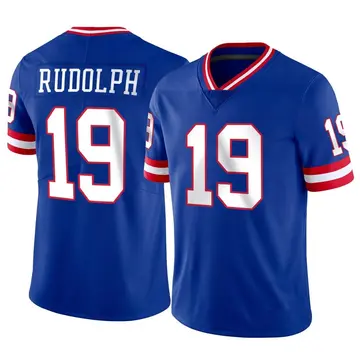 Nike Travis Rudolph Men's Limited New York Giants Classic Vapor Jersey