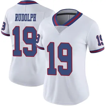 Nike Travis Rudolph Women's Limited New York Giants White Color Rush Jersey