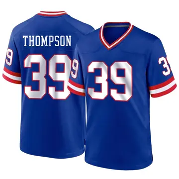 Nike Trenton Thompson Men's Game New York Giants Royal Classic Jersey