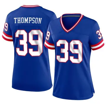Nike Trenton Thompson Women's Game New York Giants Royal Classic Jersey