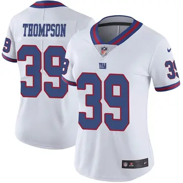 Nike Trenton Thompson Women's Limited New York Giants White Color Rush Jersey