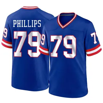 Nike Tyre Phillips Men's Game New York Giants Royal Classic Jersey