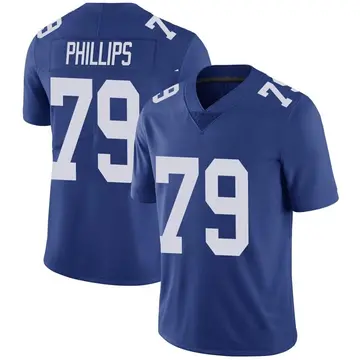 Nike Tyre Phillips Men's Limited New York Giants Royal Team Color Vapor Untouchable Jersey