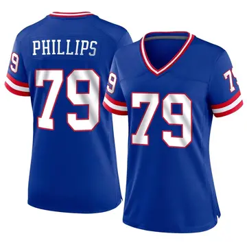 Nike Tyre Phillips Women's Game New York Giants Royal Classic Jersey
