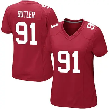 Nike Vernon Butler Women's Game New York Giants Red Alternate Jersey