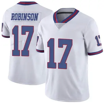 Nike Wan'Dale Robinson Men's Limited New York Giants White Color Rush Jersey