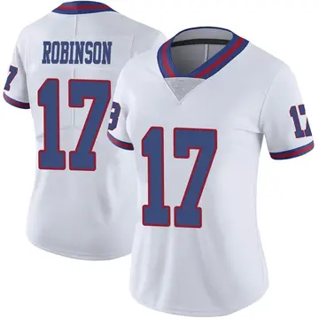 Nike Wan'Dale Robinson Women's Limited New York Giants White Color Rush Jersey