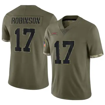 Nike Wan'Dale Robinson Youth Limited New York Giants Olive 2022 Salute To Service Jersey