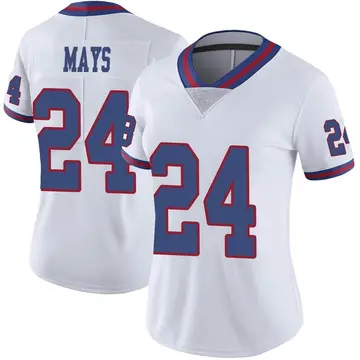 Nike Willie Mays Women's Limited New York Giants White Color Rush Jersey