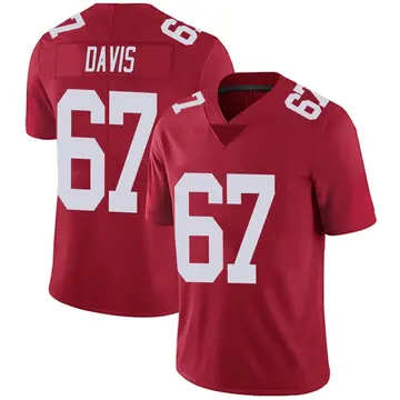 Nike Wyatt Davis Men's Limited New York Giants Red Alternate Vapor Untouchable Jersey