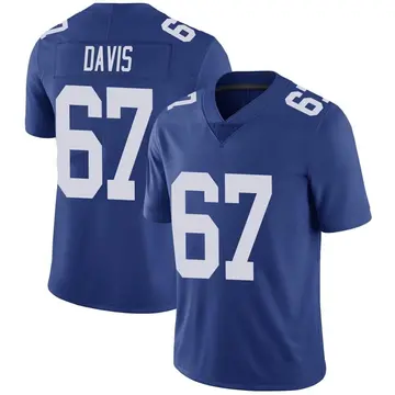 Nike Wyatt Davis Men's Limited New York Giants Royal Team Color Vapor Untouchable Jersey