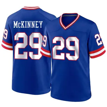 Nike Xavier McKinney Men's Game New York Giants Royal Classic Jersey