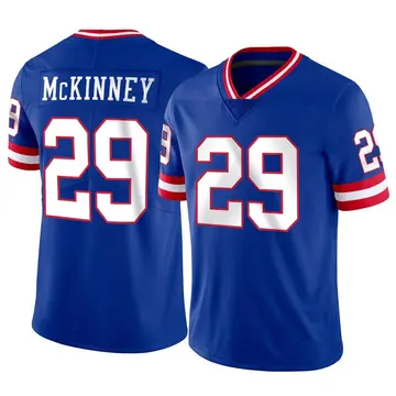 Nike Xavier McKinney Men's Limited New York Giants Classic Vapor Jersey