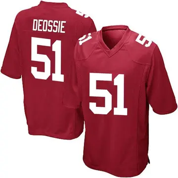 Nike Zak DeOssie Youth Game New York Giants Red Alternate Jersey